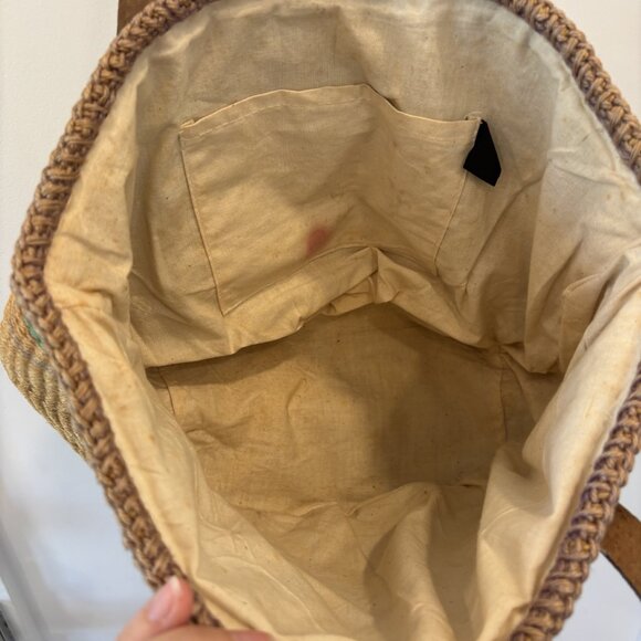 Vintage sisal market tote - Picture 5 of 5